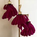 Arise Arbor Floor Lamp, pink shades on a gold stand
