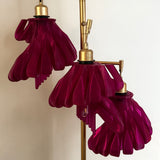 Arise Arbor Floor Lamp, pink shades on a gold stand