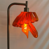Arise Floor Lamp — Modern Sculptural Standing Lamp, 65in Dimmable, Translucent Faceted Shade, Amber Edison