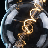 Gourd-Smoke Glass LED Bulb — E26 Dimmable